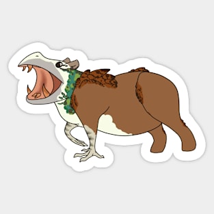 Hippo Hawk Peafowl :: Imaginary Creatures Sticker